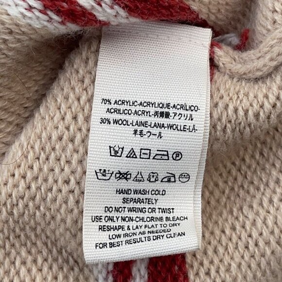 Free People SIZE XS Striped Multicolor Balloon-Sleeve Mini Sweater Dress - Picture 4 of 6